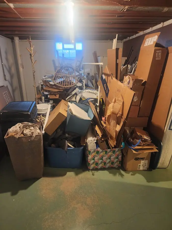 Roll-off dumpster container at job site for Construction Dumpster Rental in Sullivan